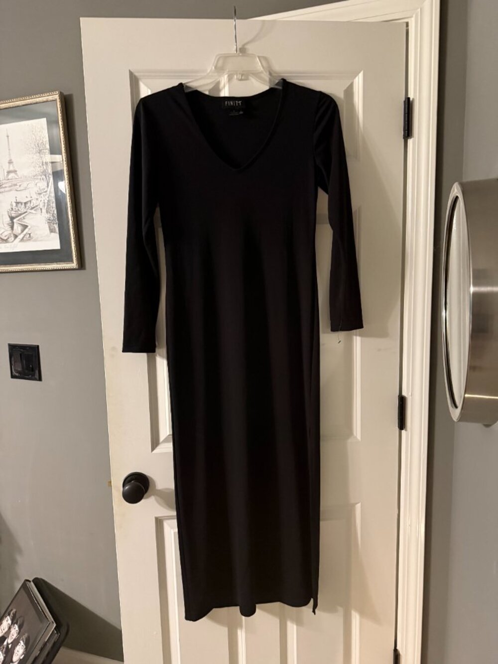 *Finity Black Long Dress*